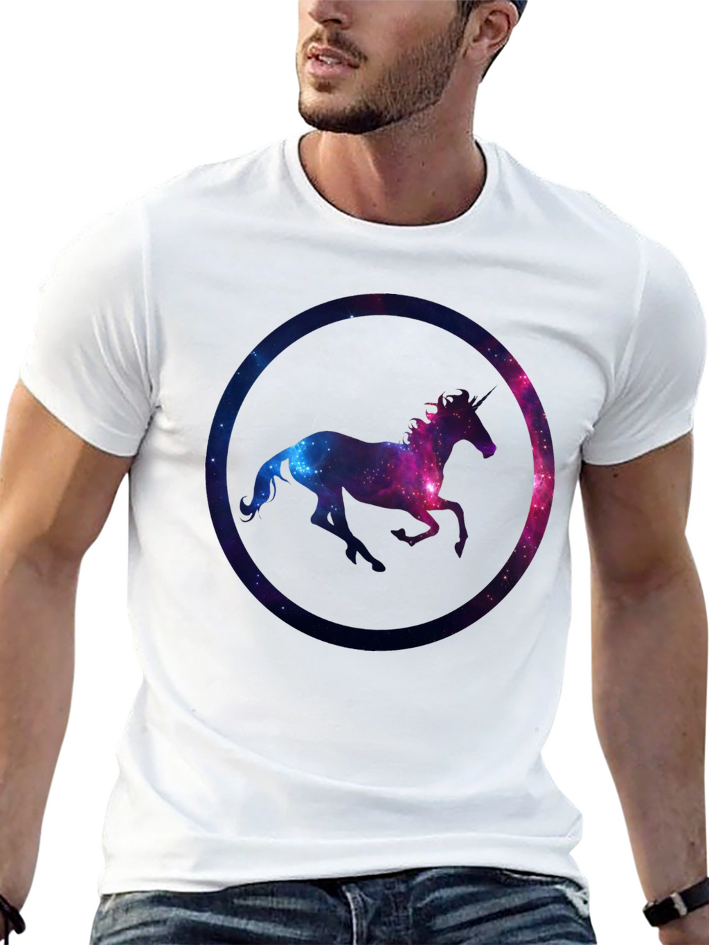 Unicorn Galaxy Graphic T-Shirt