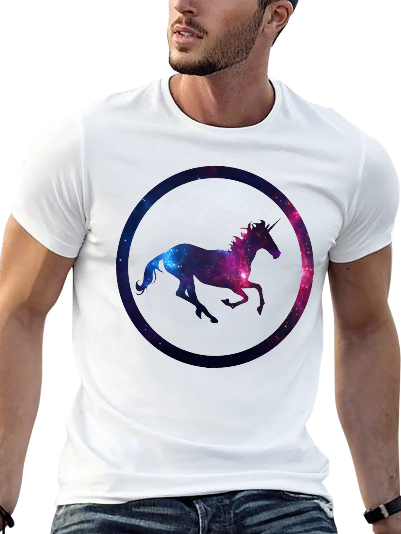 Unicorn Galaxy Graphic T-Shirt