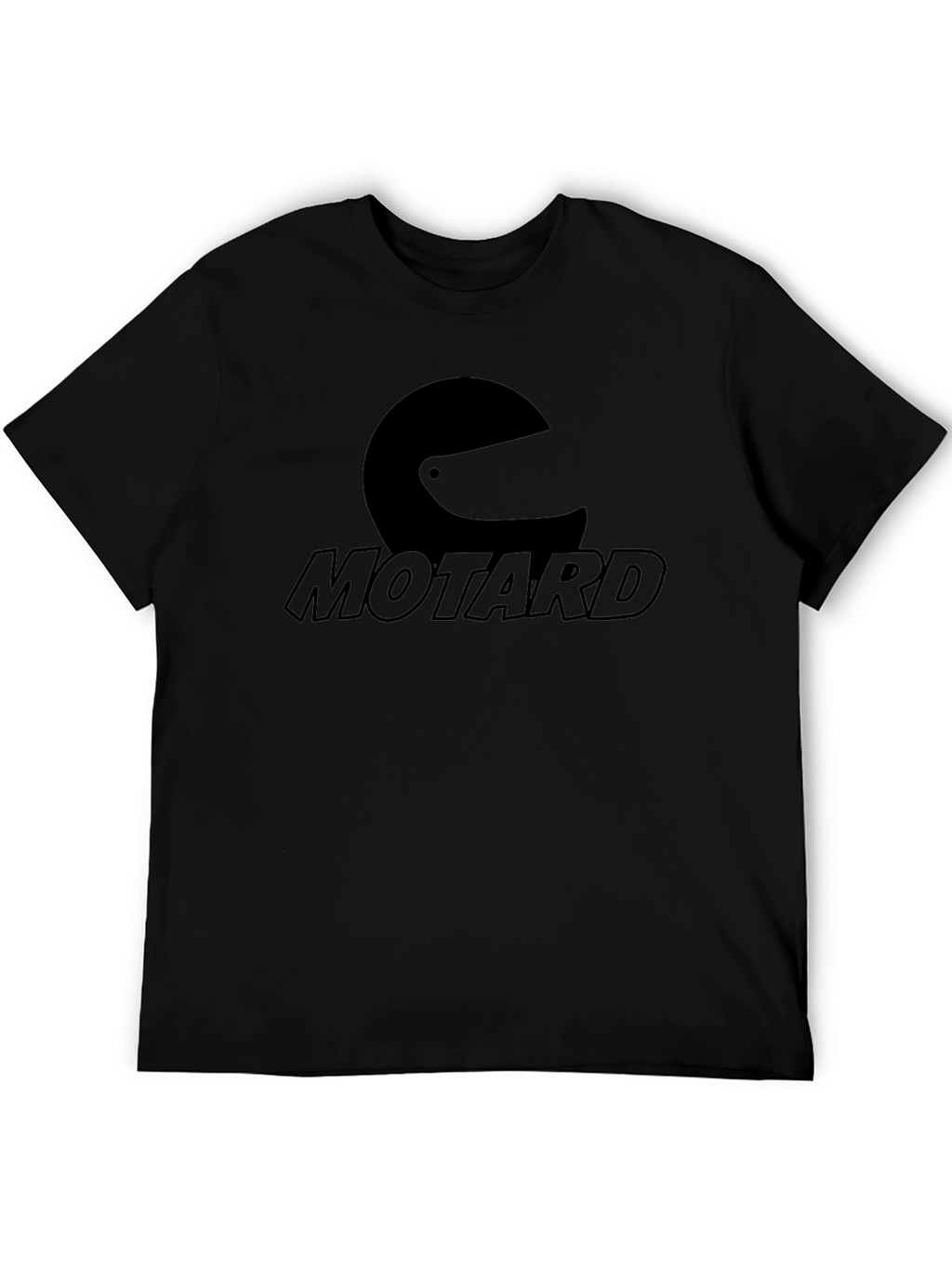 Motard Helmet Graphic Tee - Black