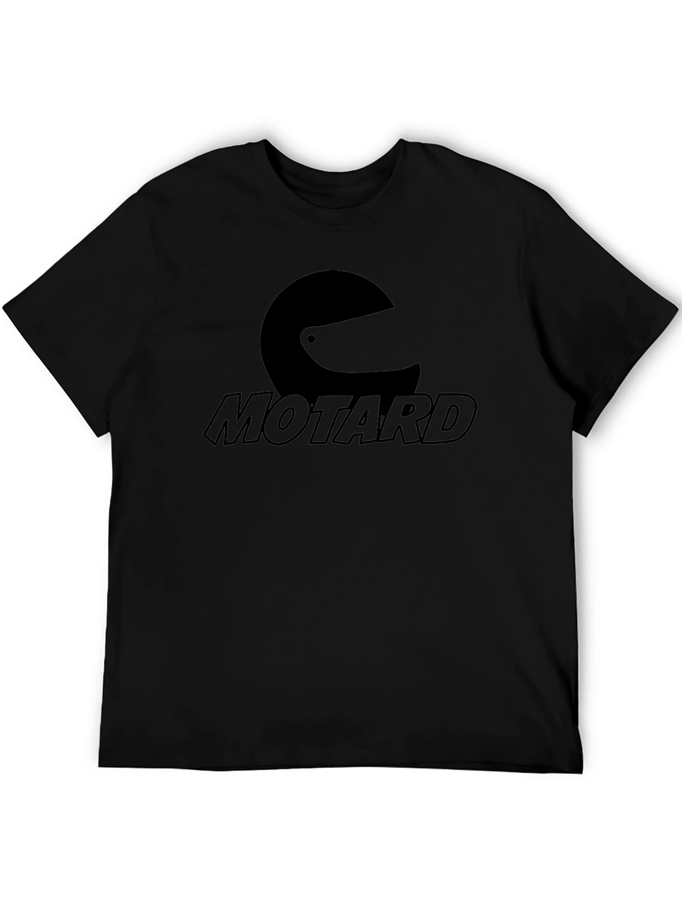 Motard Helmet Graphic Tee - Black