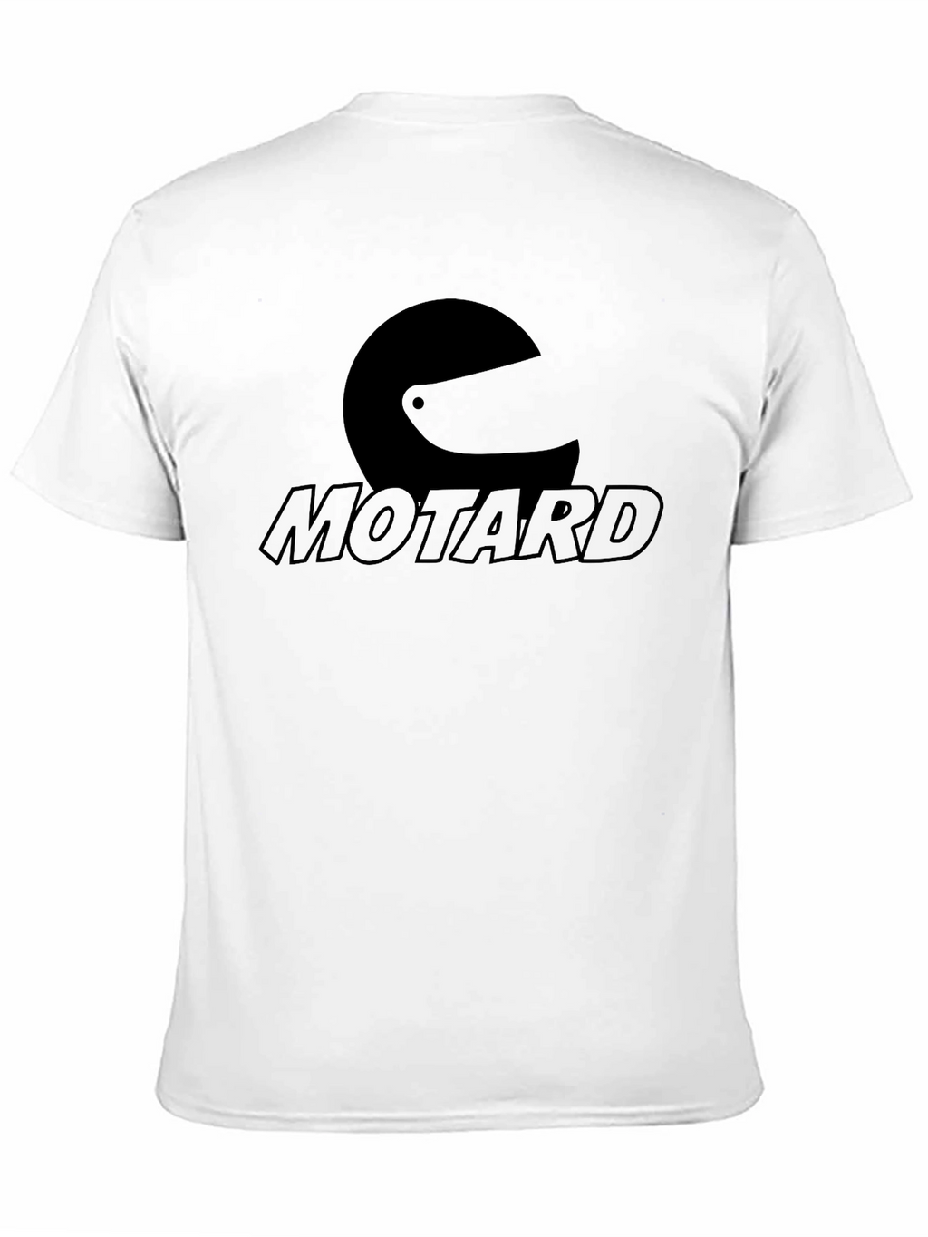 Motard Helmet Graphic Tee - Black