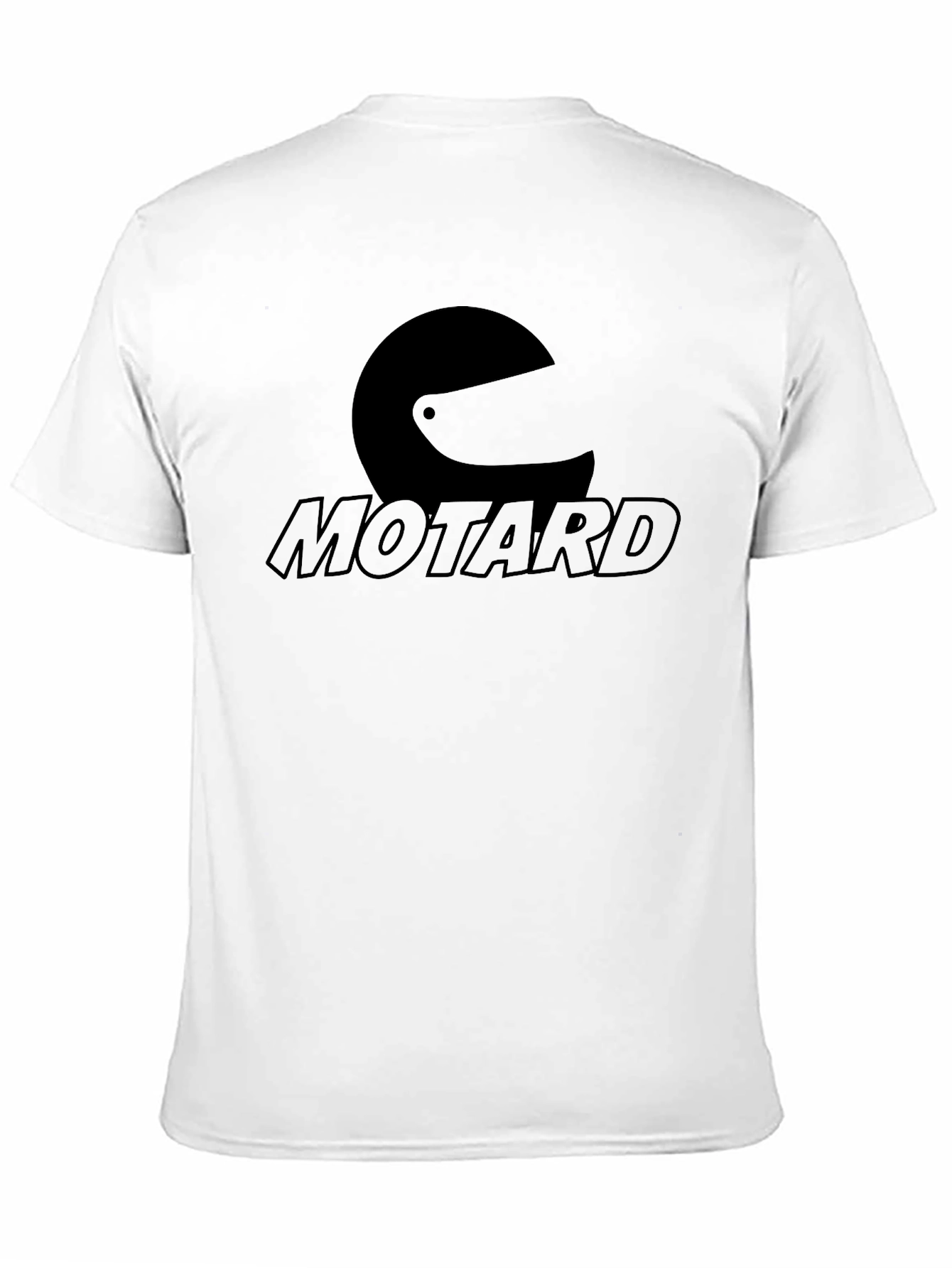 Motard Helmet Graphic Tee - Black