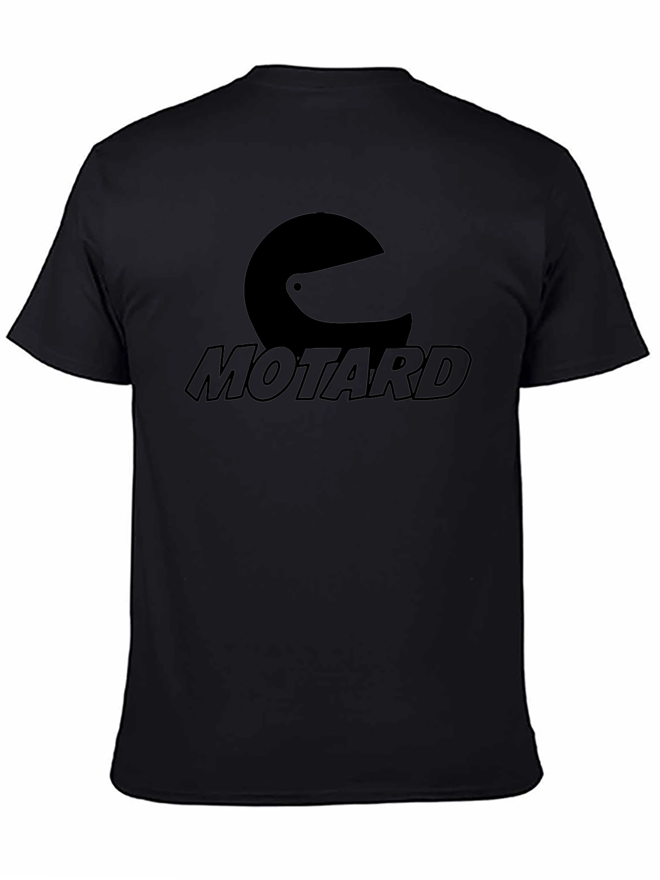 Motard Helmet Graphic Tee - Black