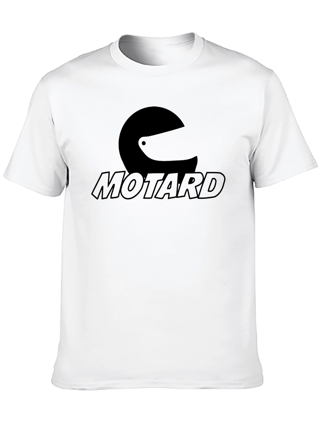 Motard Helmet Graphic Tee - Black