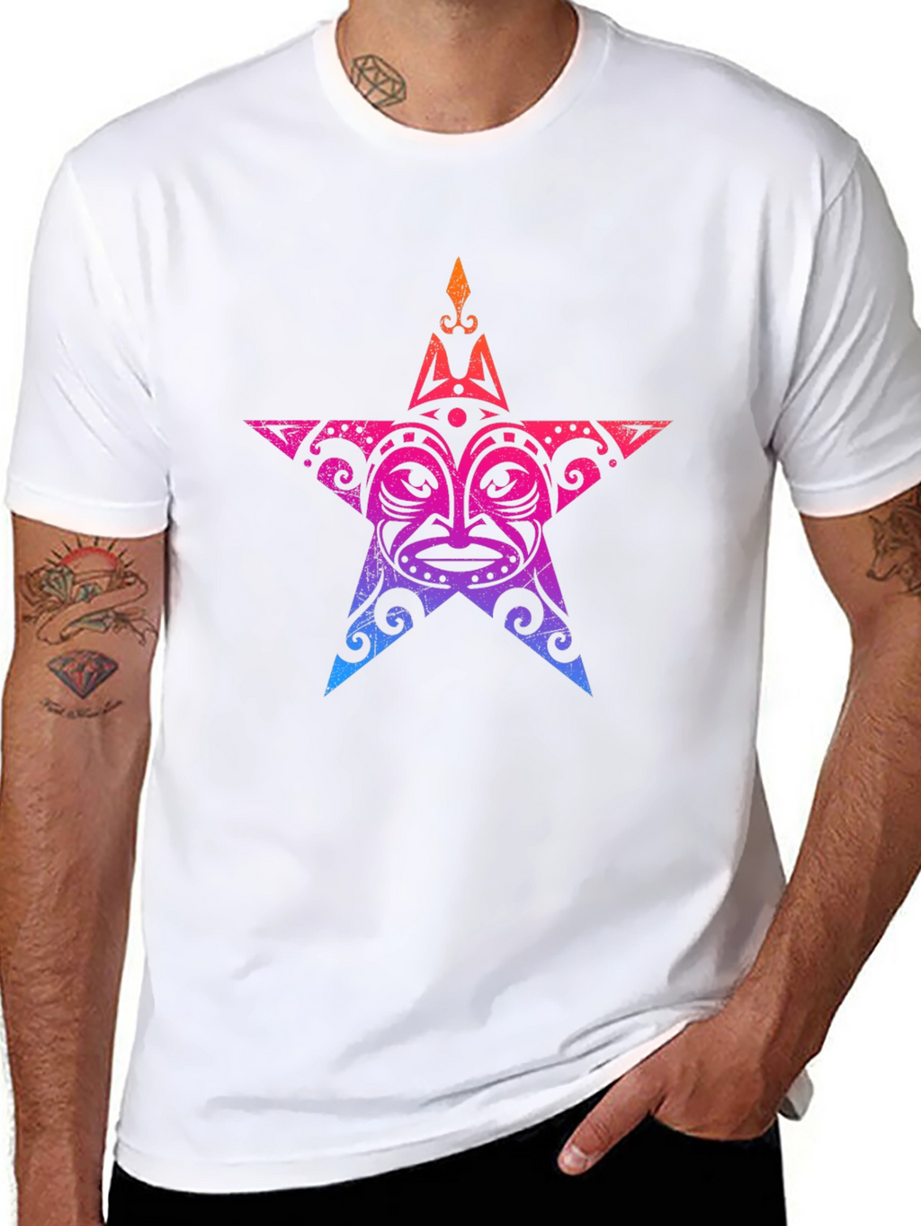 Tribal Star Graphic T-Shirt