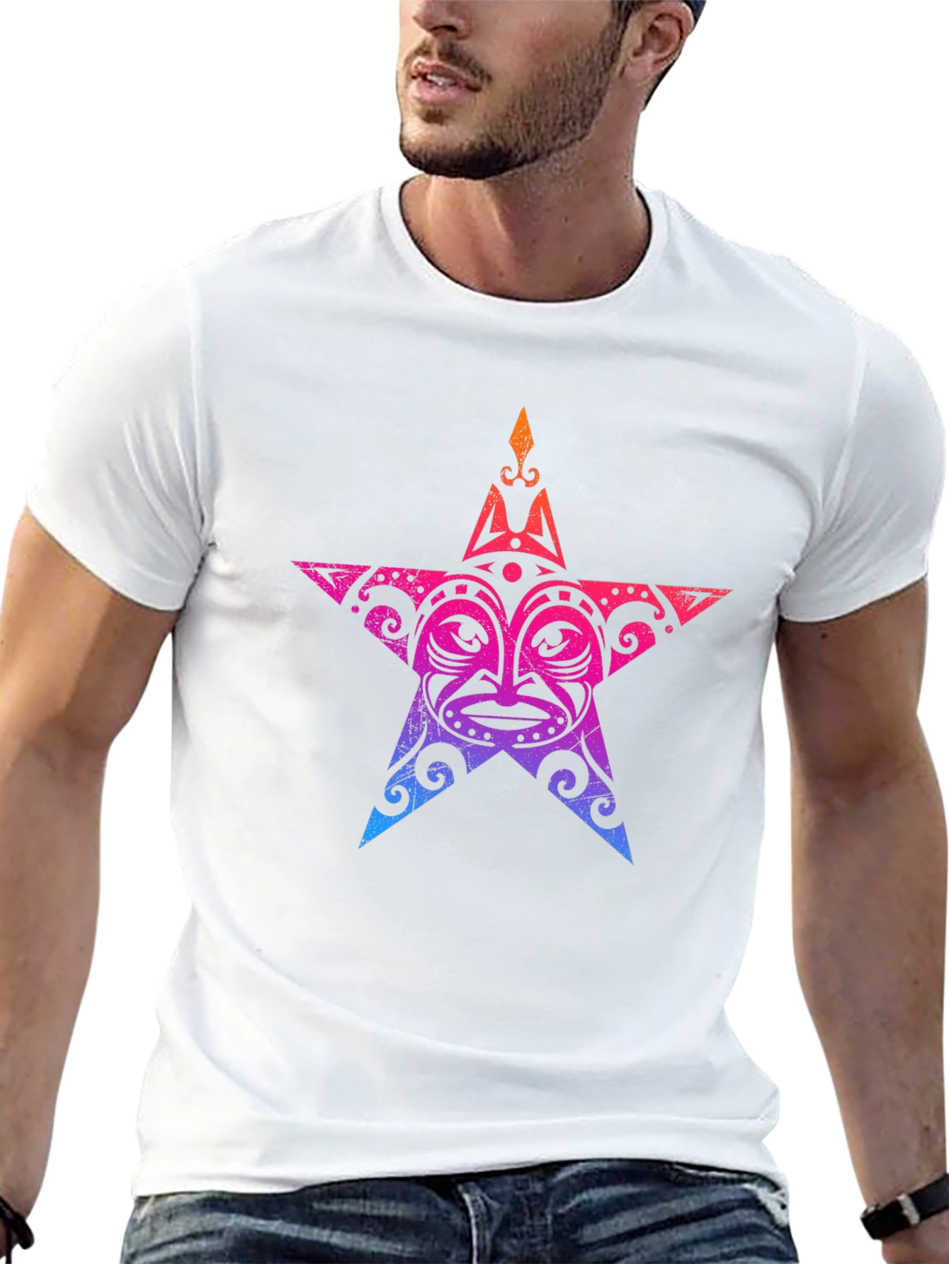 Tribal Star Graphic T-Shirt