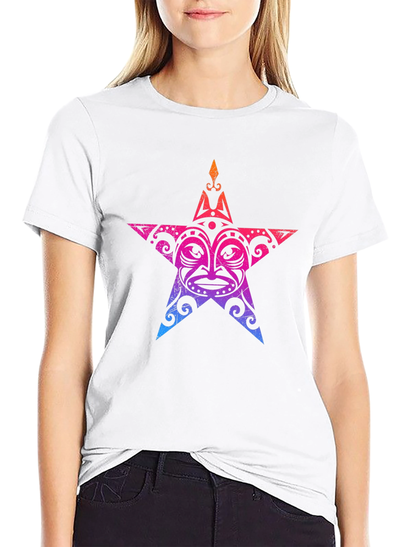 Tribal Star Graphic T-Shirt