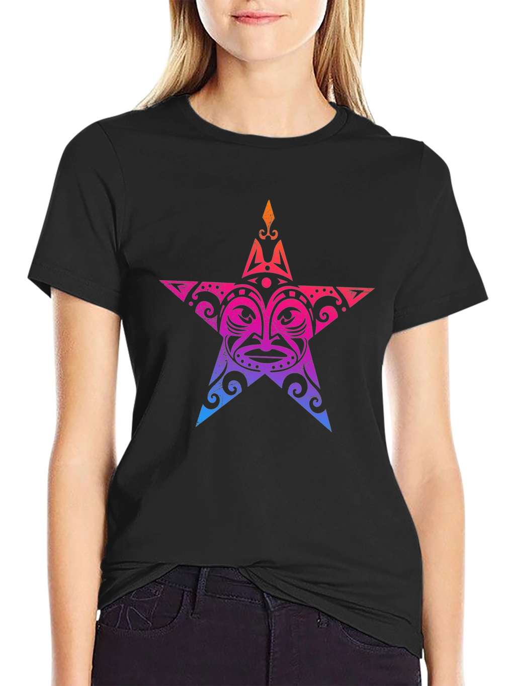 Tribal Star Graphic T-Shirt