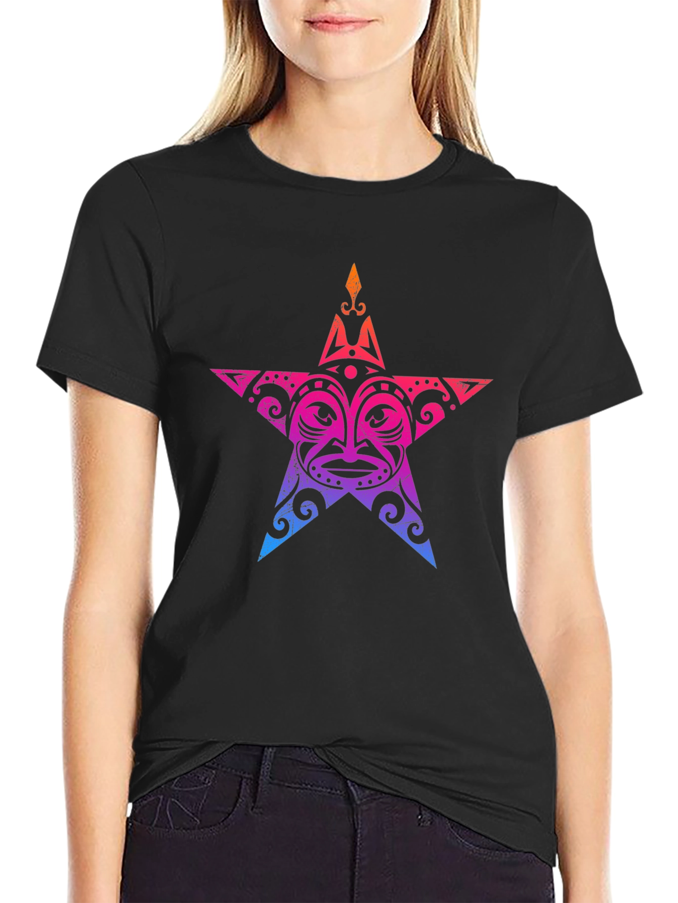 Tribal Star Graphic T-Shirt