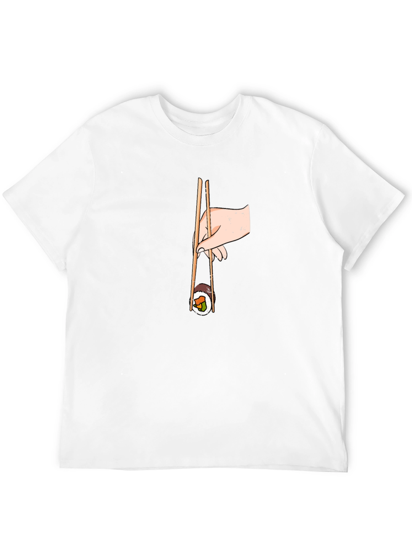 Sushi Lover T-Shirt - Chopsticks and Roll Graphic Tee