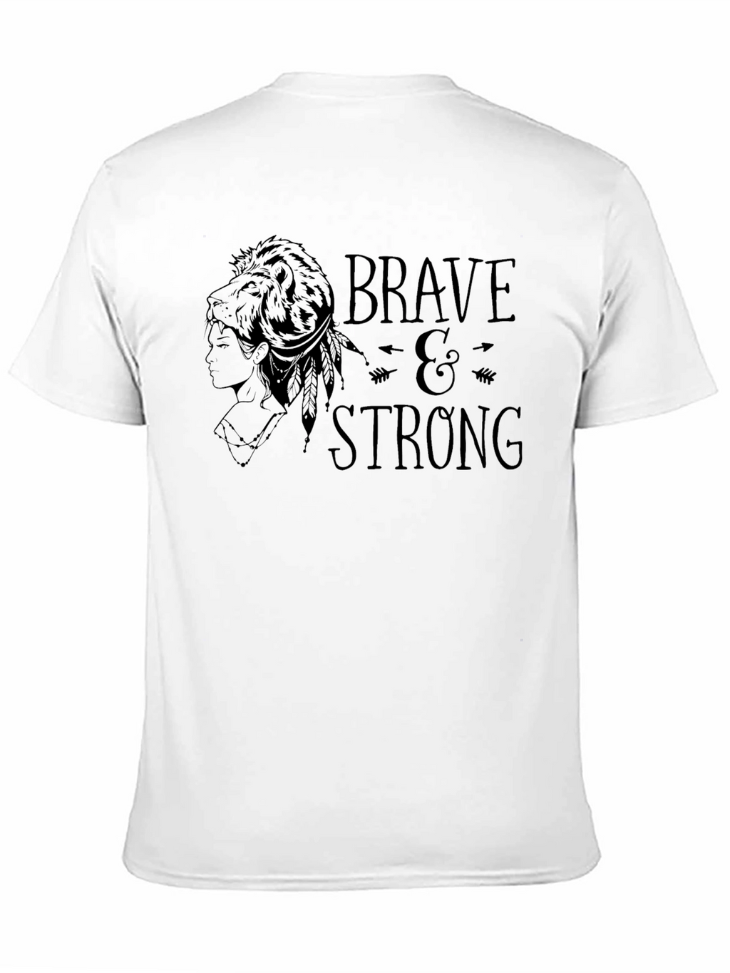 Brave & Strong Graphic Tee - Black