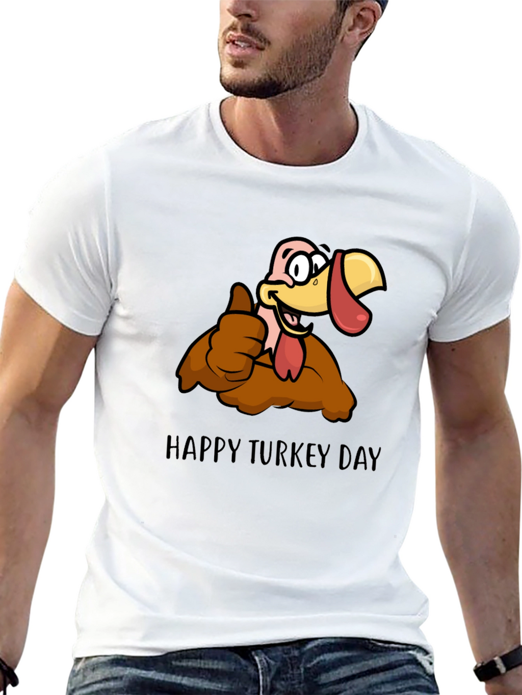 Happy Turkey Day Graphic T-Shirt