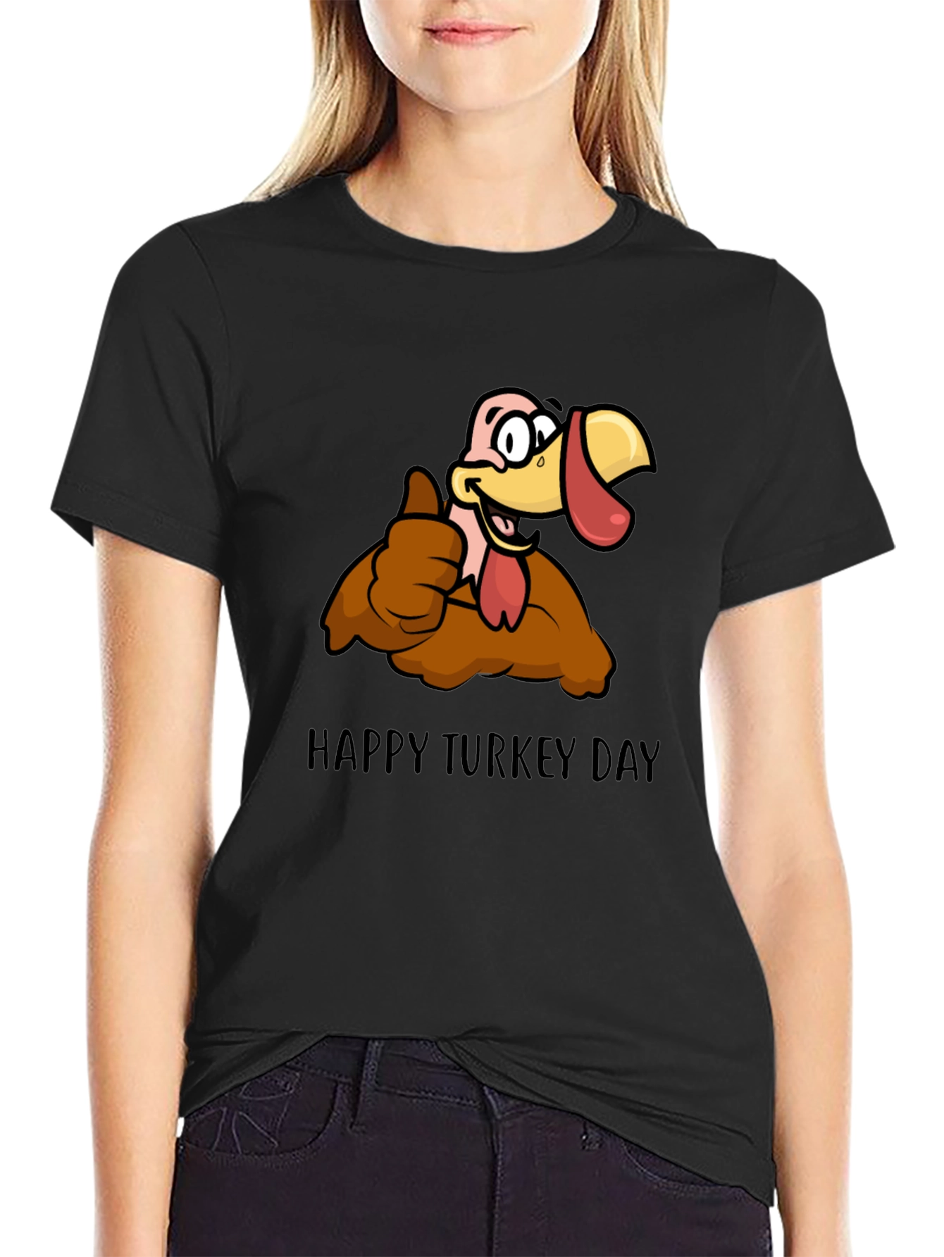 Happy Turkey Day Graphic T-Shirt