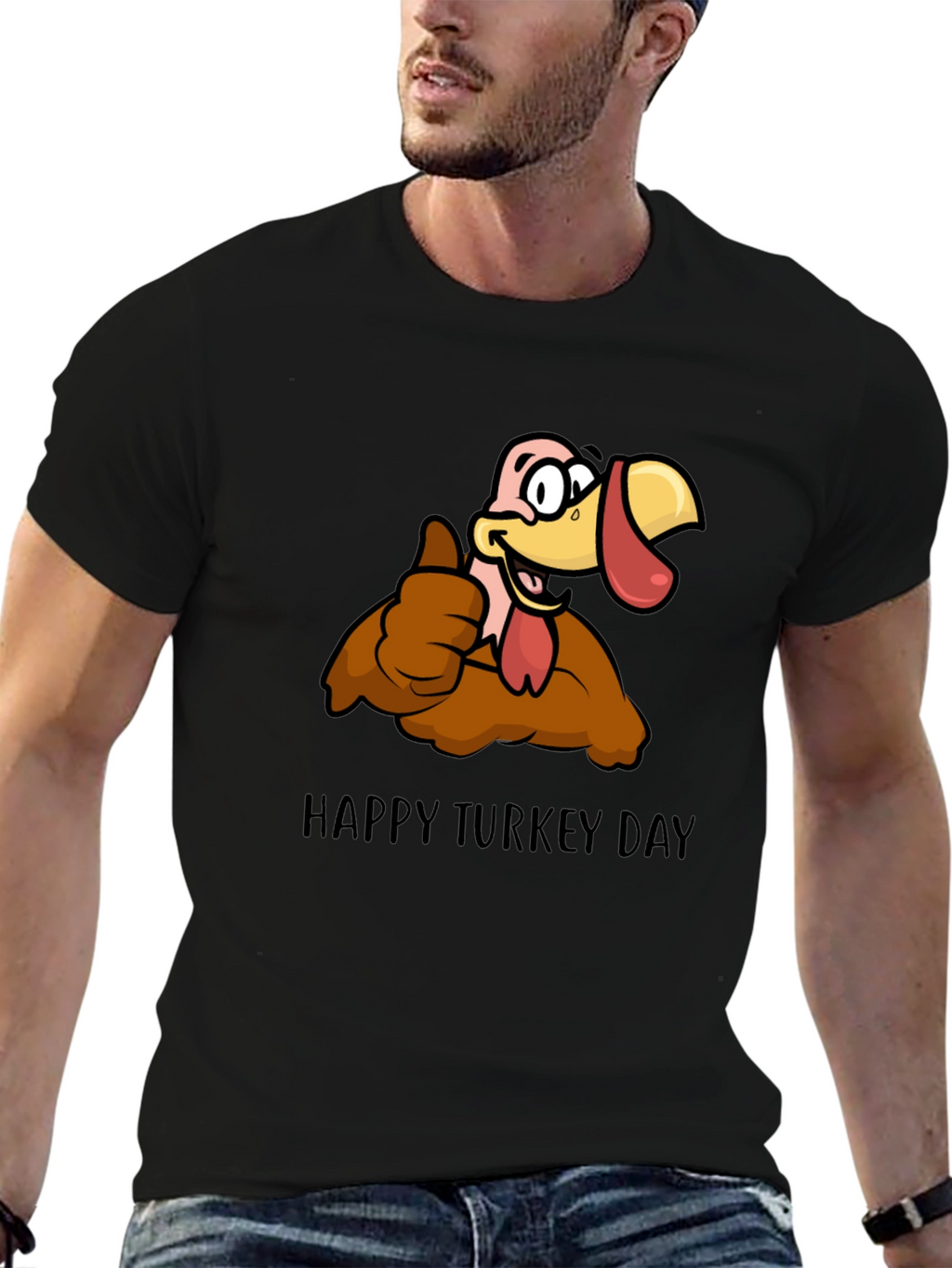 Happy Turkey Day Graphic T-Shirt
