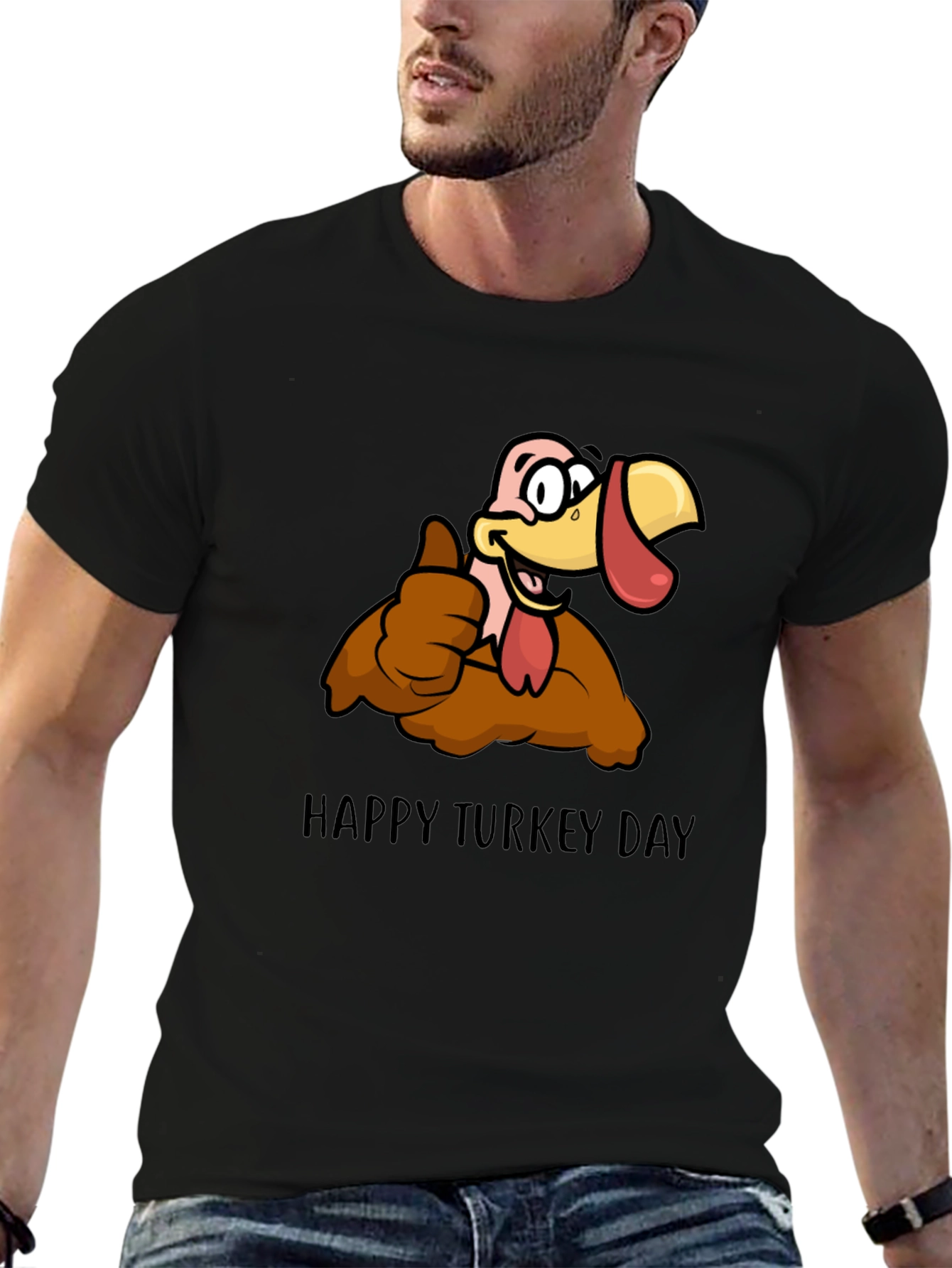 Happy Turkey Day Graphic T-Shirt