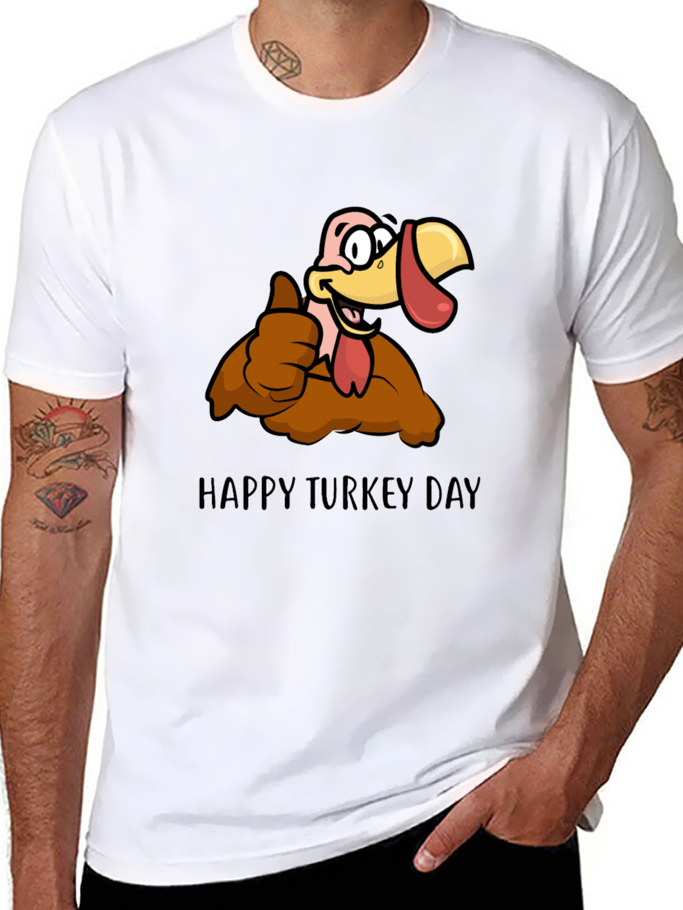 Happy Turkey Day Graphic T-Shirt