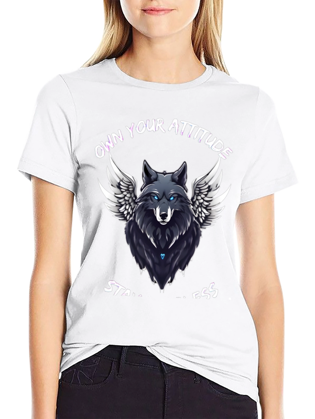 Own Your Attitude Wolf Graphic T-Shirt