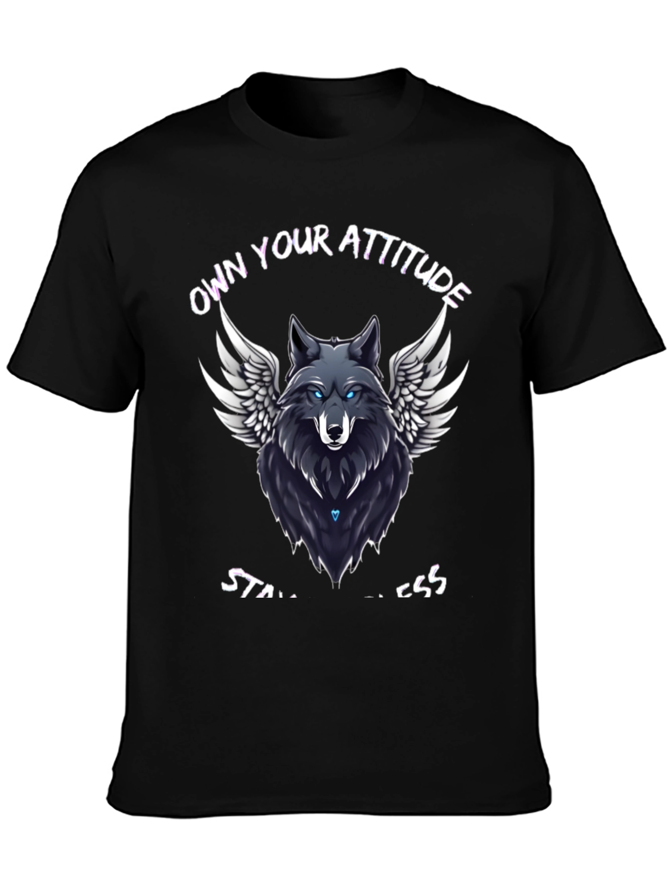 Own Your Attitude Wolf Graphic T-Shirt