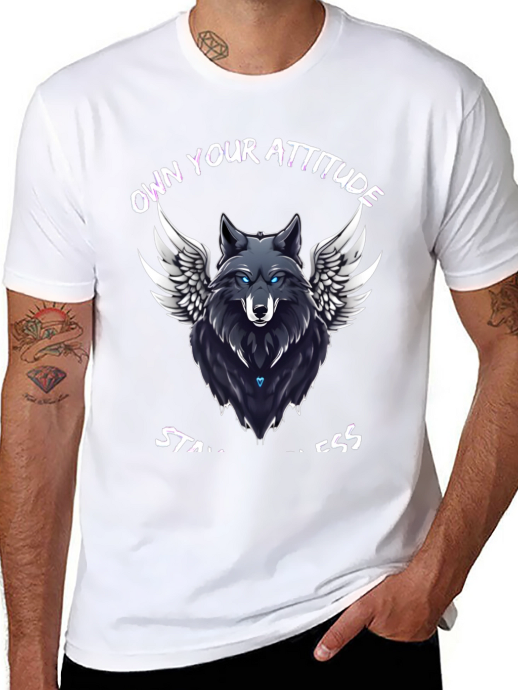Own Your Attitude Wolf Graphic T-Shirt