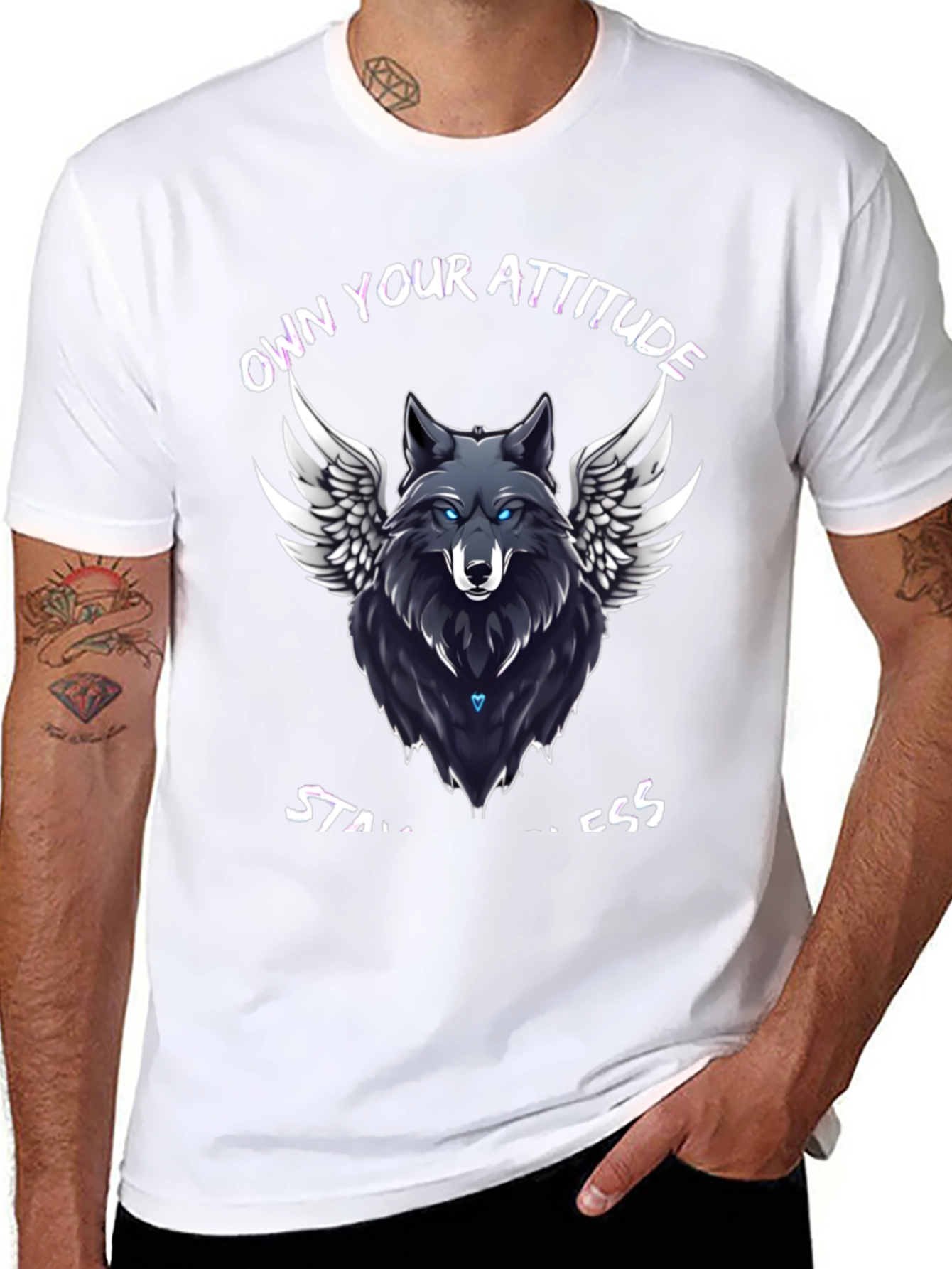 Own Your Attitude Wolf Graphic T-Shirt
