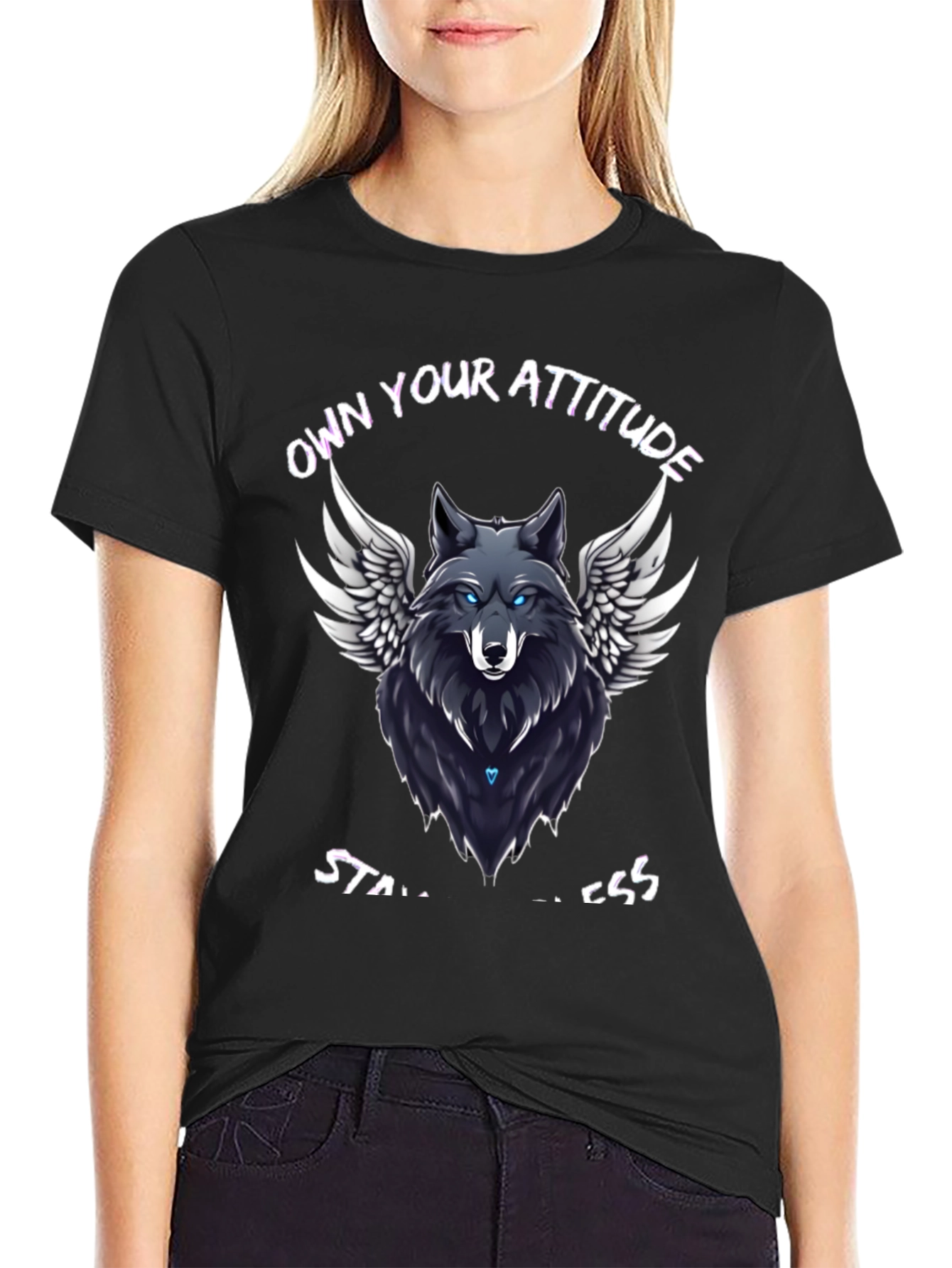 Own Your Attitude Wolf Graphic T-Shirt