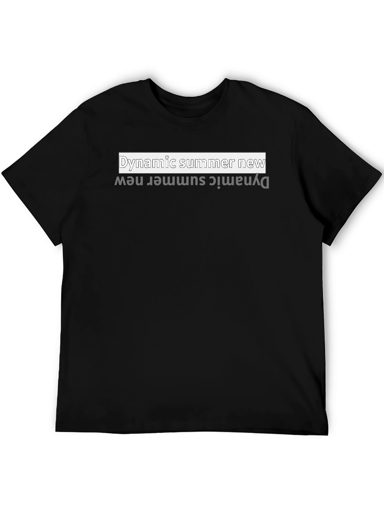 Dynamic Summer New Black T-Shirt