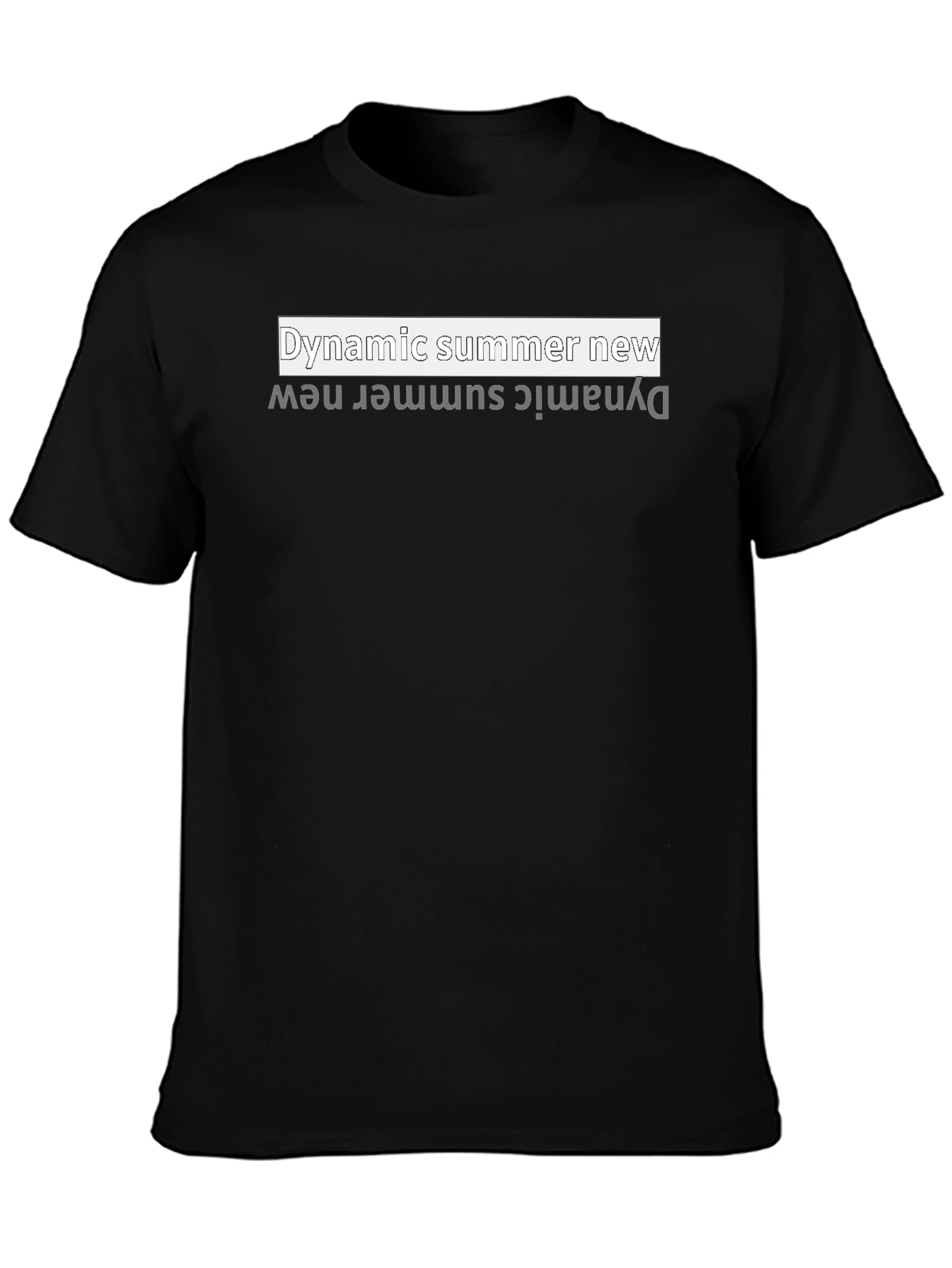 Dynamic Summer New Black T-Shirt
