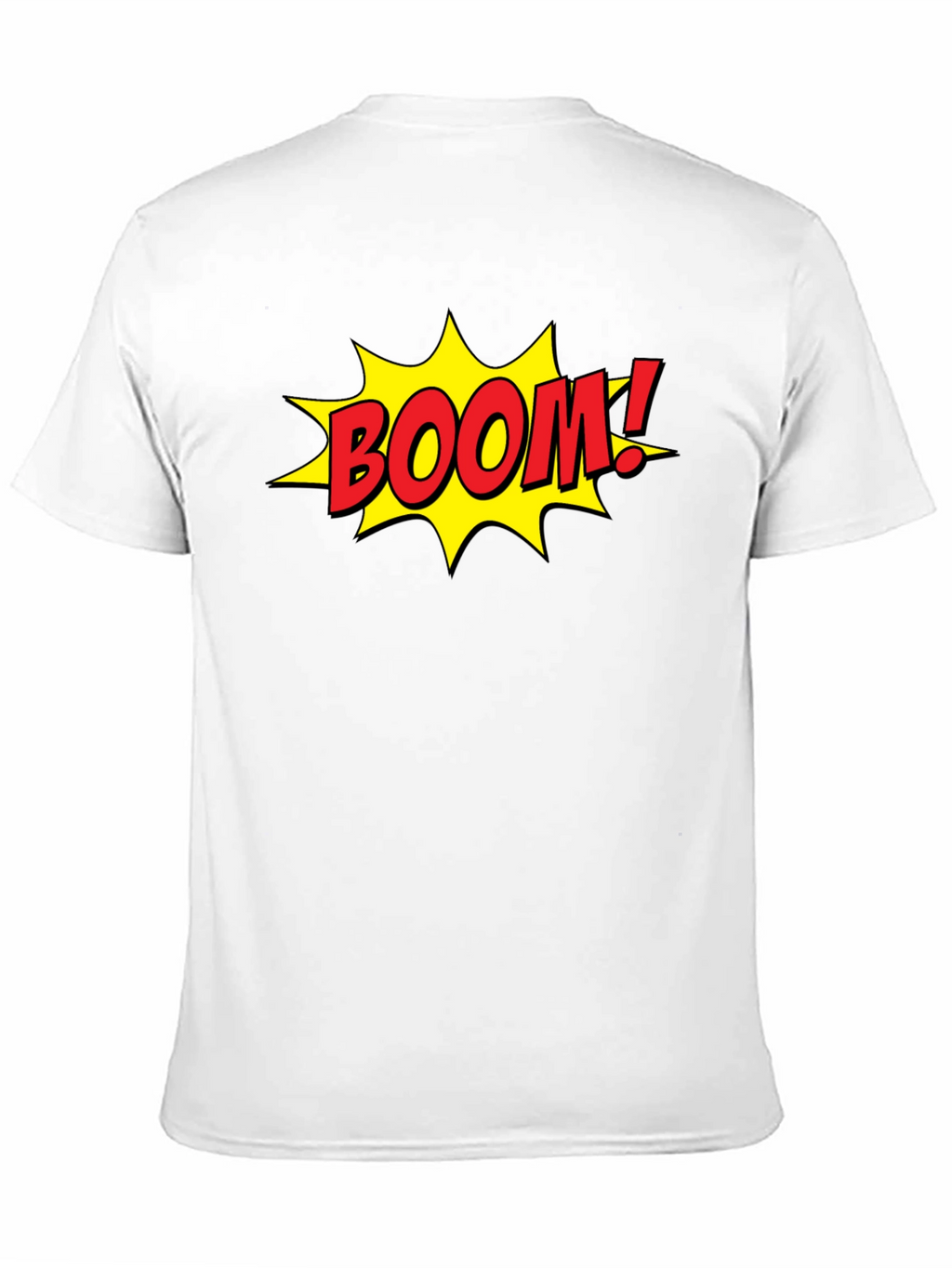 Comic Book Style BOOM! Graphic Black T-Shirt