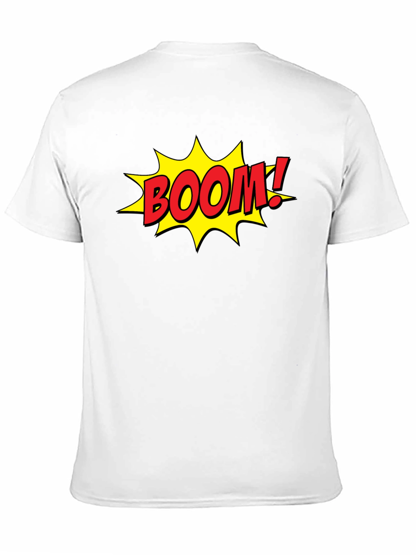 Comic Book Style BOOM! Graphic Black T-Shirt
