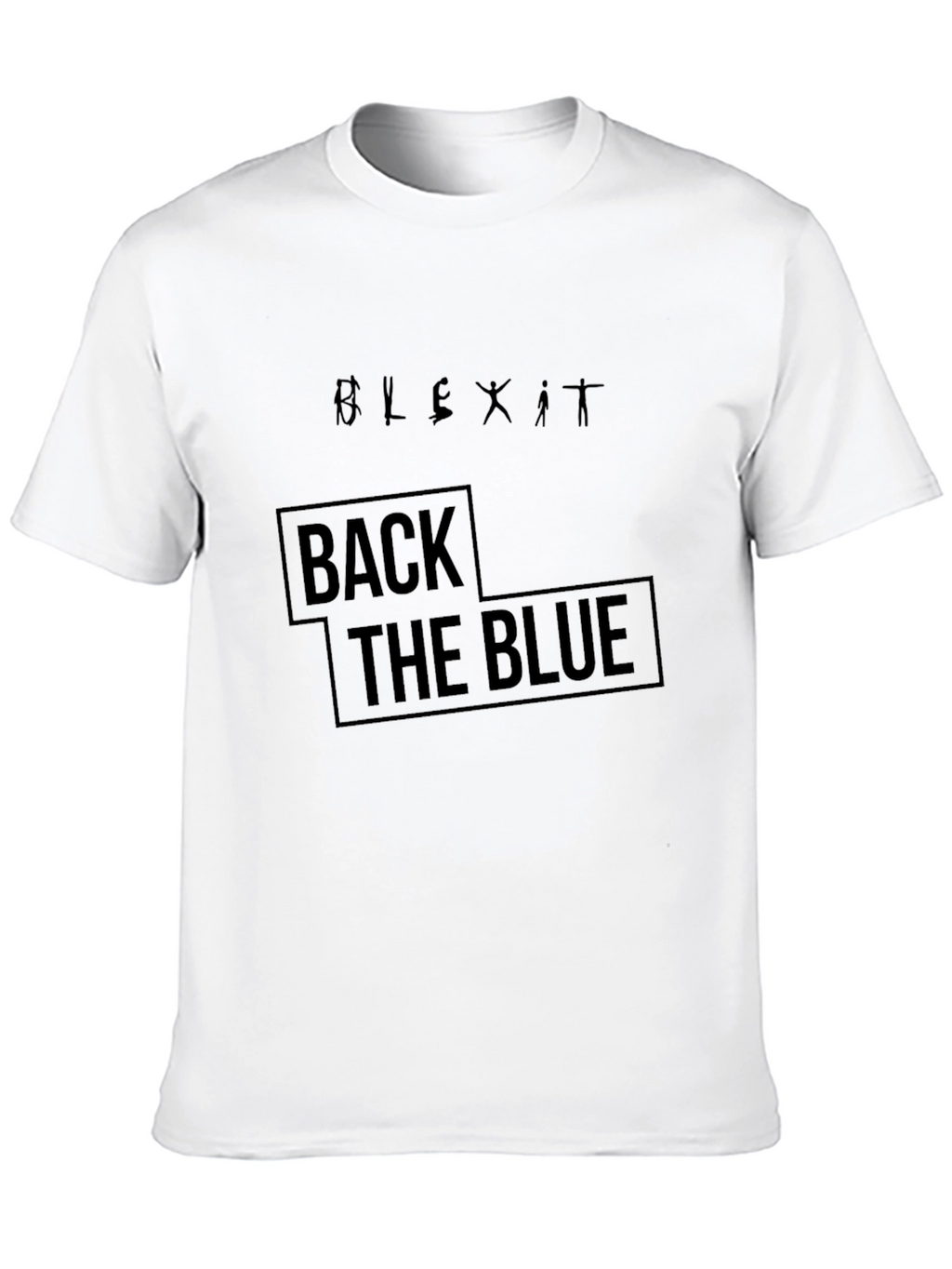 Back the Blue Graphic Tee - Unisex Black T-Shirt