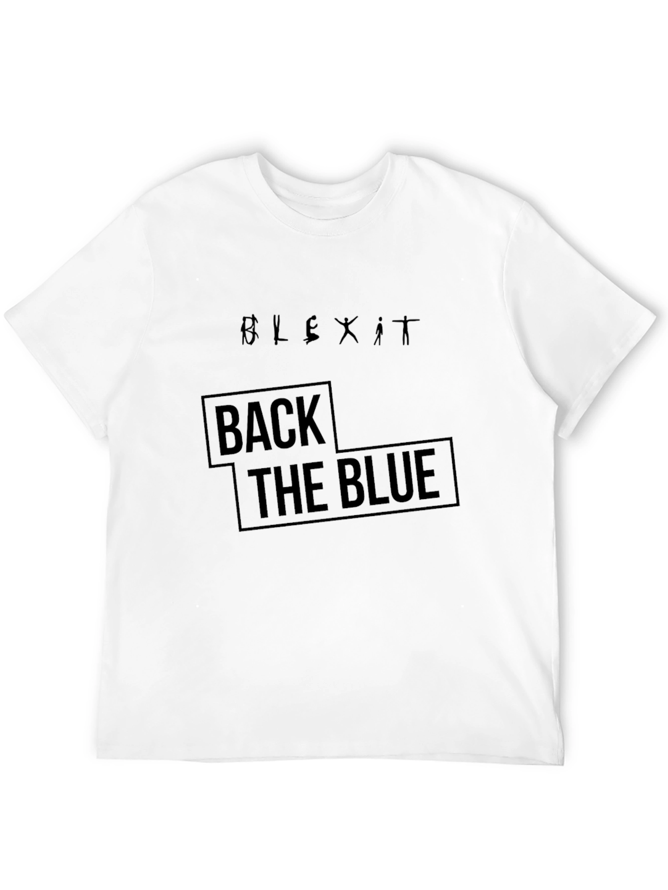 Back the Blue Graphic Tee - Unisex Black T-Shirt