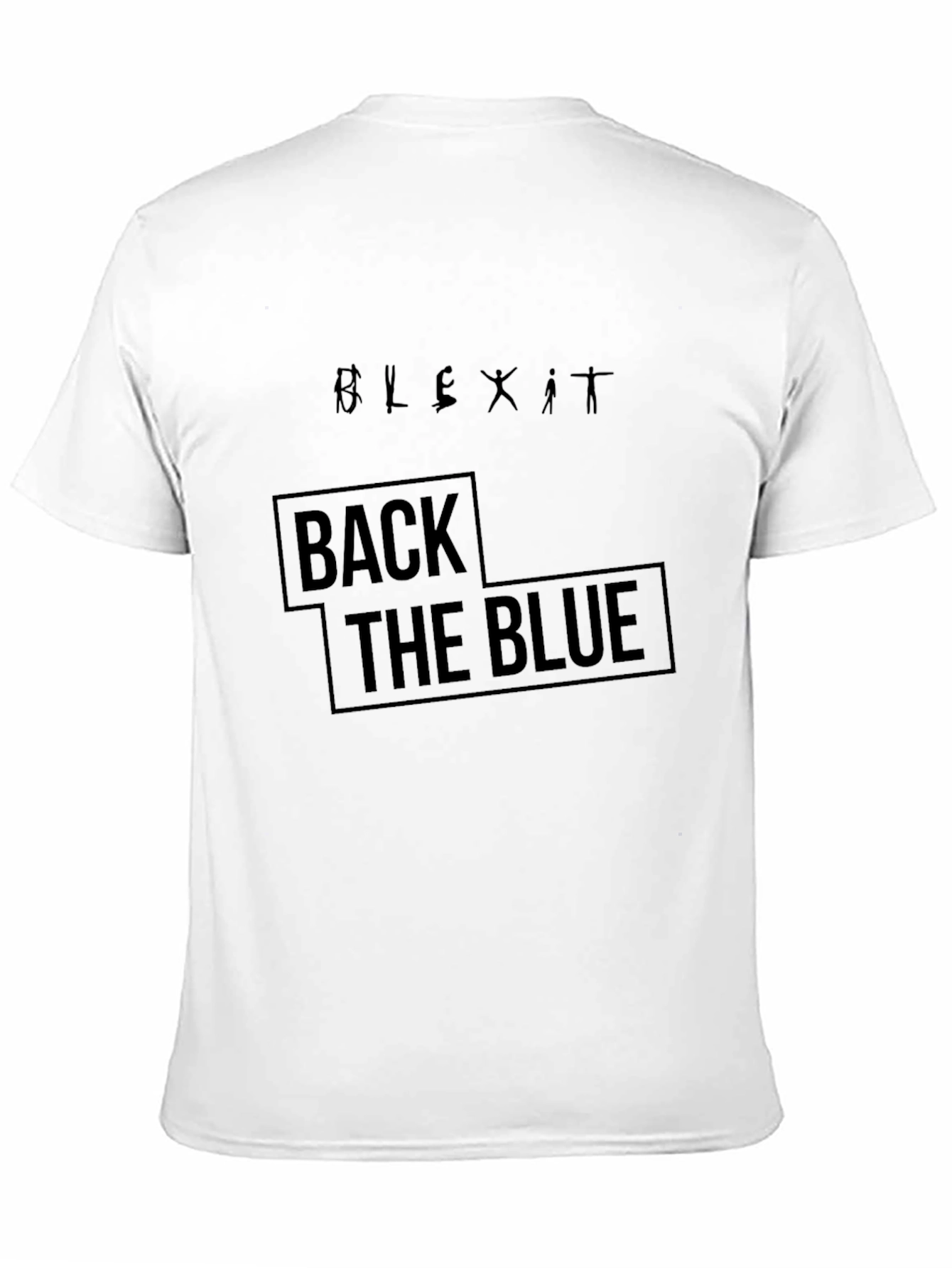 Back the Blue Graphic Tee - Unisex Black T-Shirt
