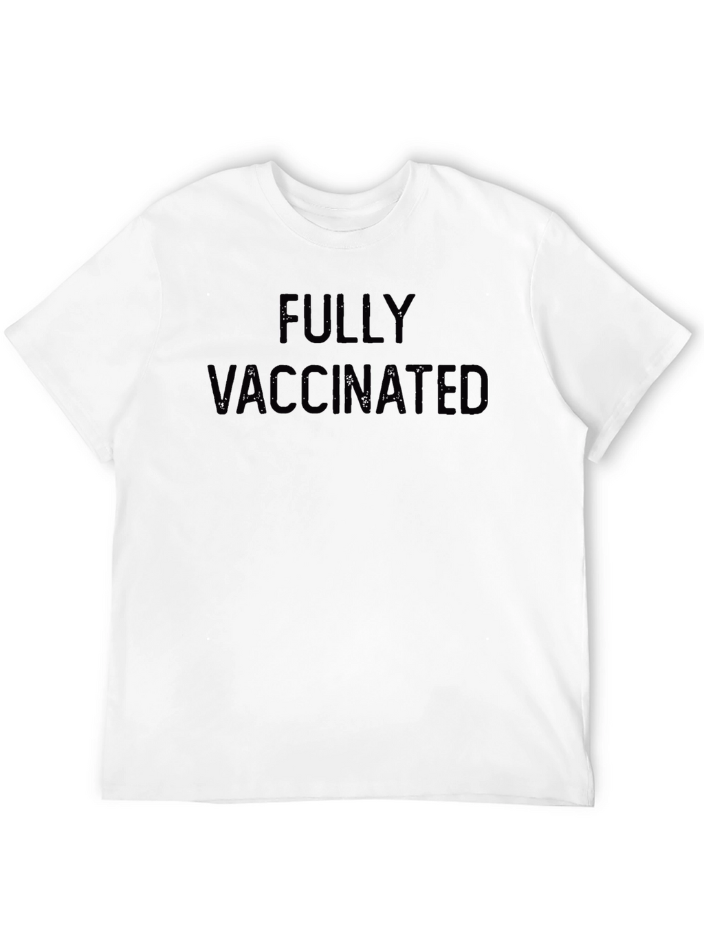 Fully Vaccinated Black Graphic T-Shirt