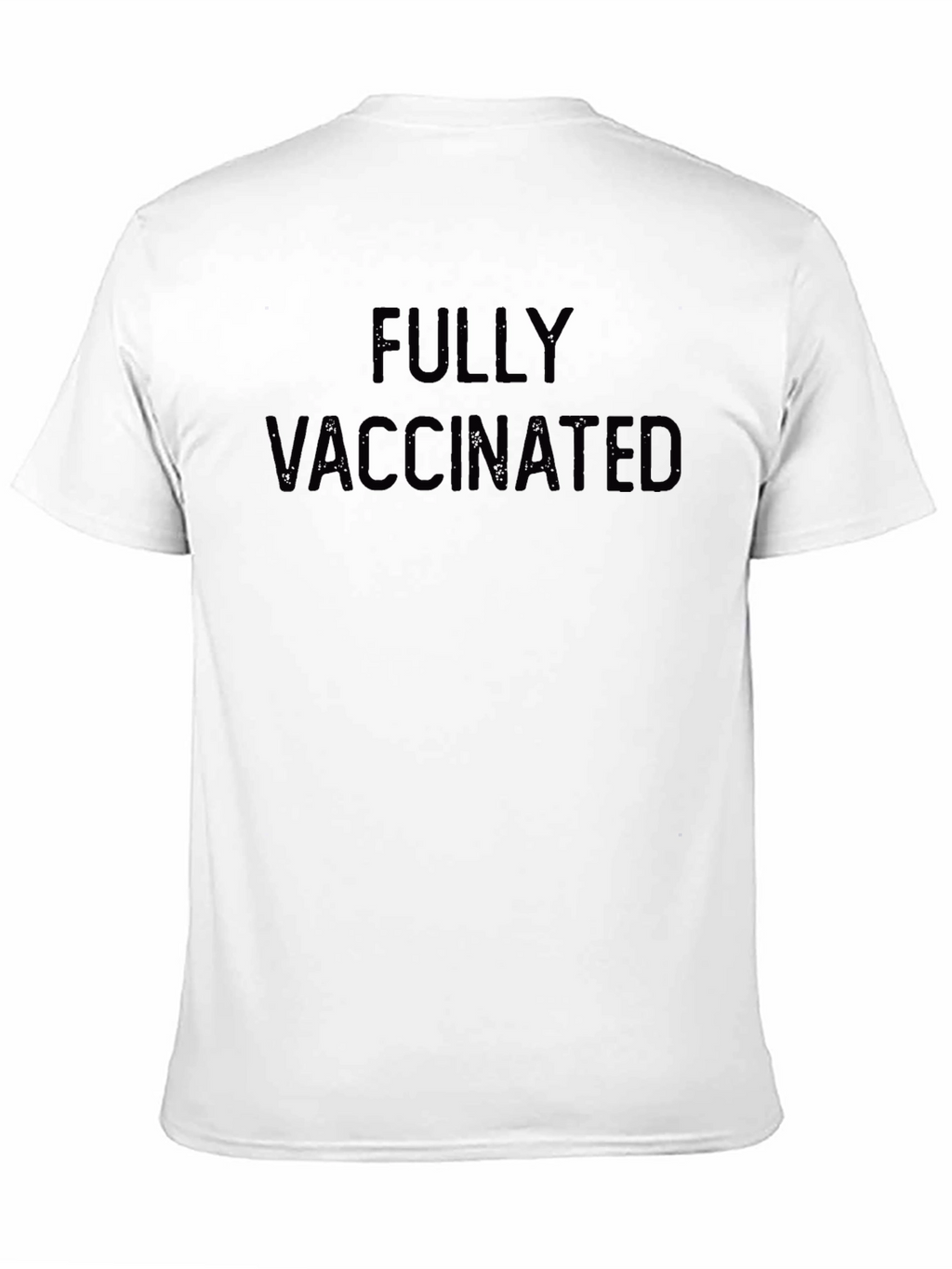 Fully Vaccinated Black Graphic T-Shirt