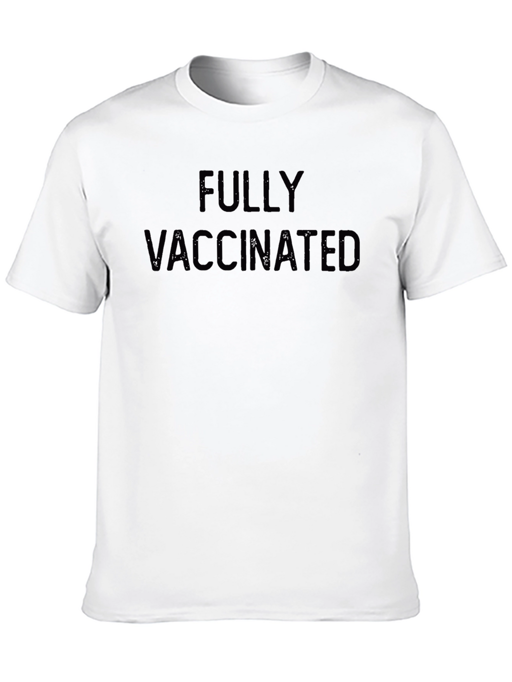 Fully Vaccinated Black Graphic T-Shirt