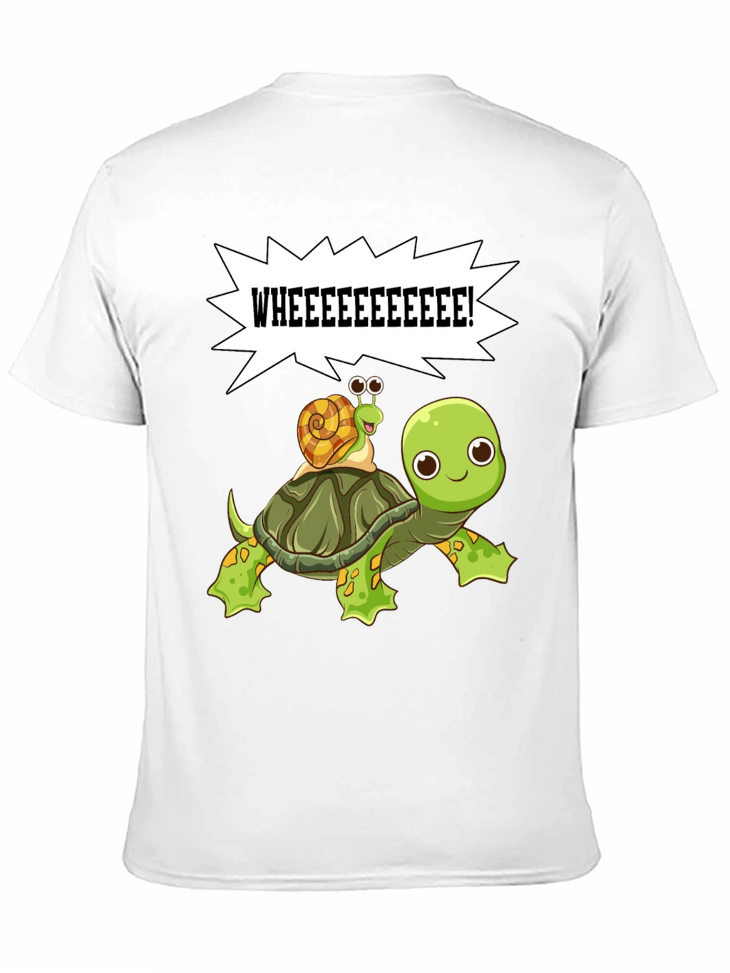 Cartoon Turtle and Snail T-Shirt