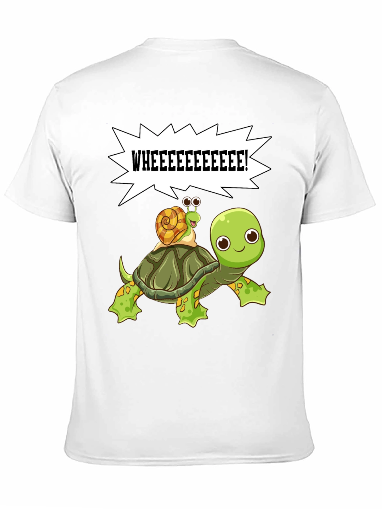Cartoon Turtle and Snail T-Shirt
