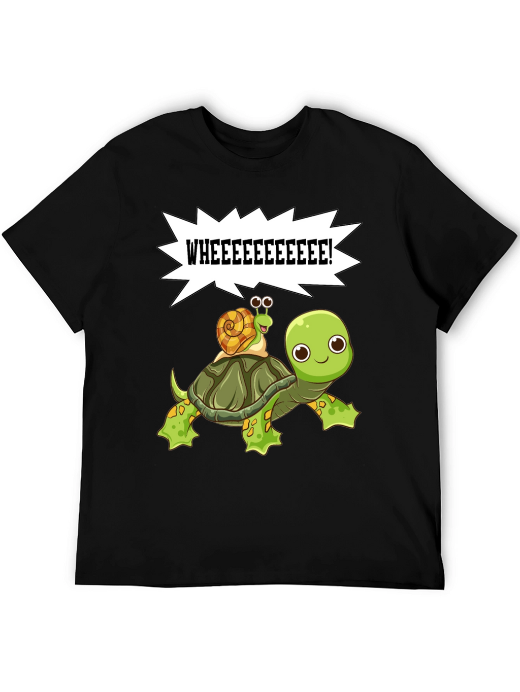 Cartoon Turtle and Snail T-Shirt
