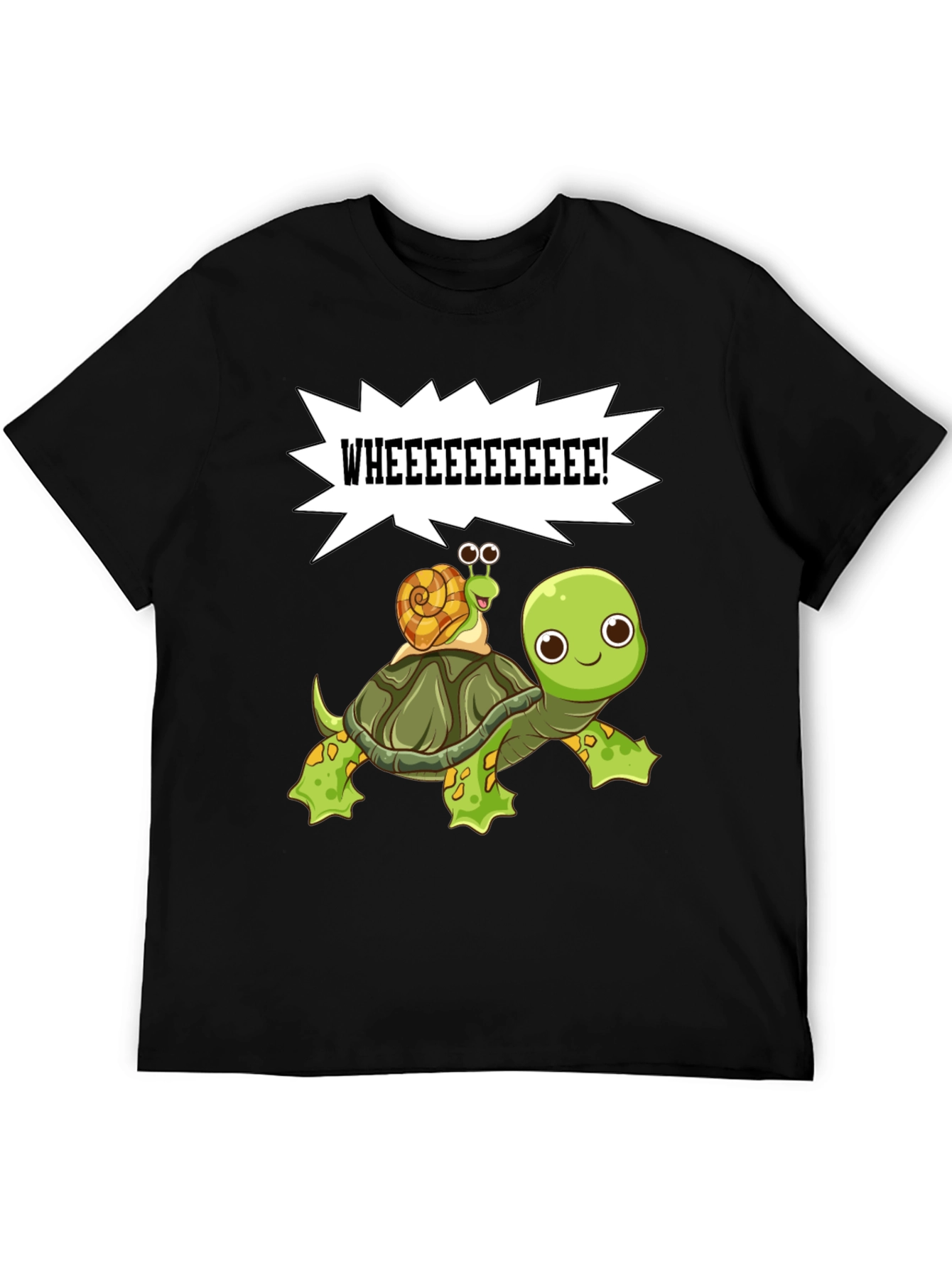 Cartoon Turtle and Snail T-Shirt