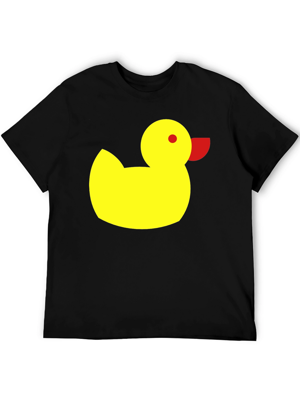 Duck Graphic Tee - Black Cotton Casual Shirt