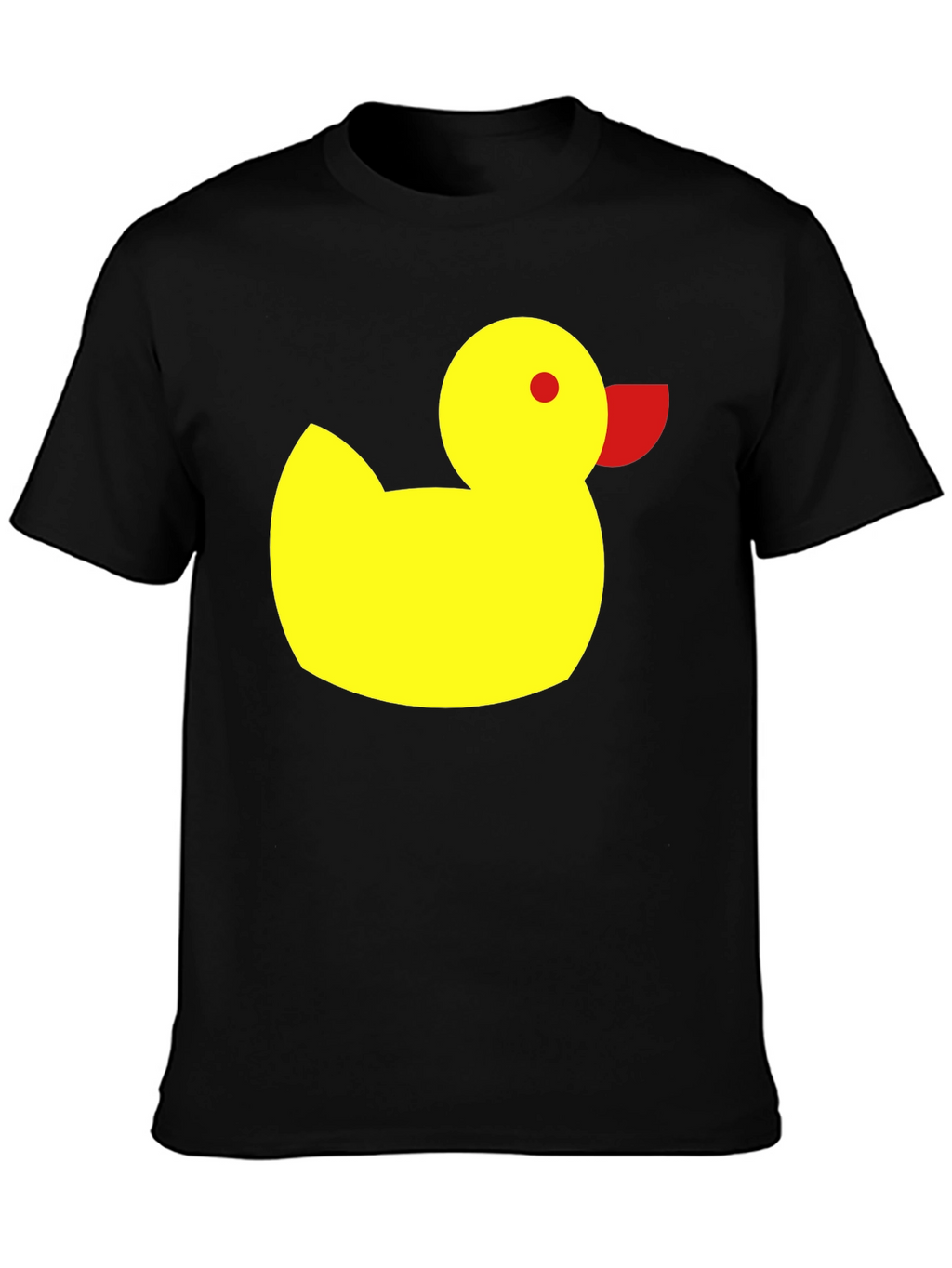 Duck Graphic Tee - Black Cotton Casual Shirt