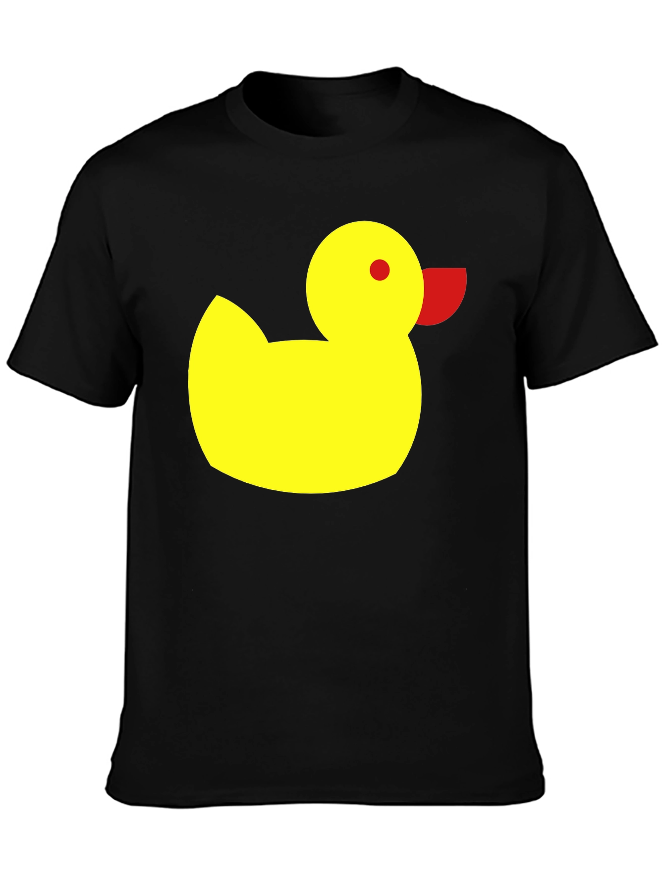 Duck Graphic Tee - Black Cotton Casual Shirt
