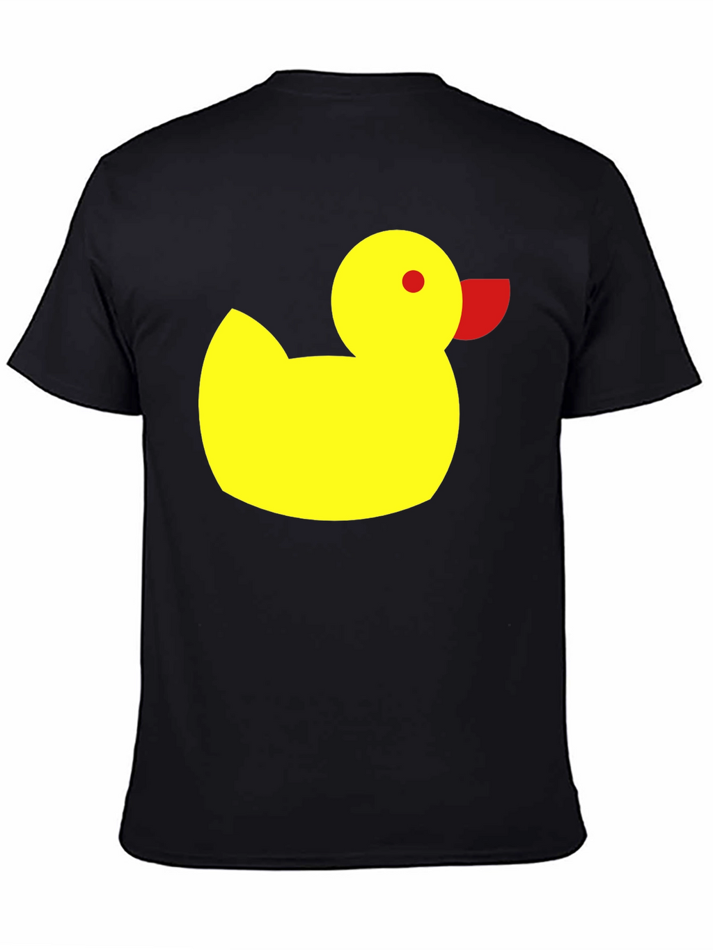 Duck Graphic Tee - Black Cotton Casual Shirt