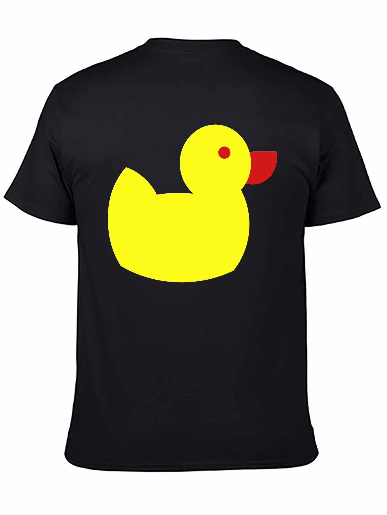 Duck Graphic Tee - Black Cotton Casual Shirt
