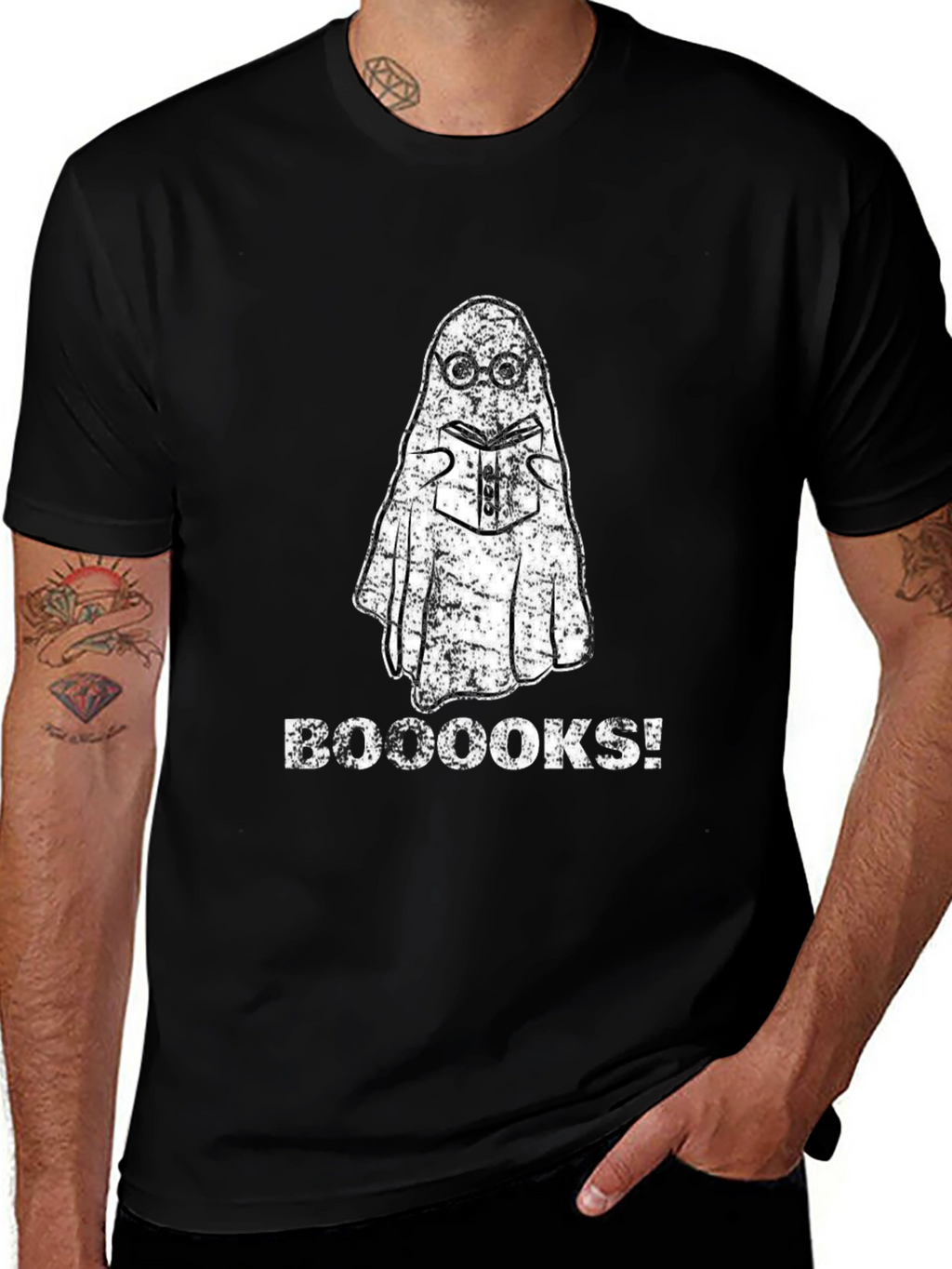 Booooks! Reading Ghost T-Shirt