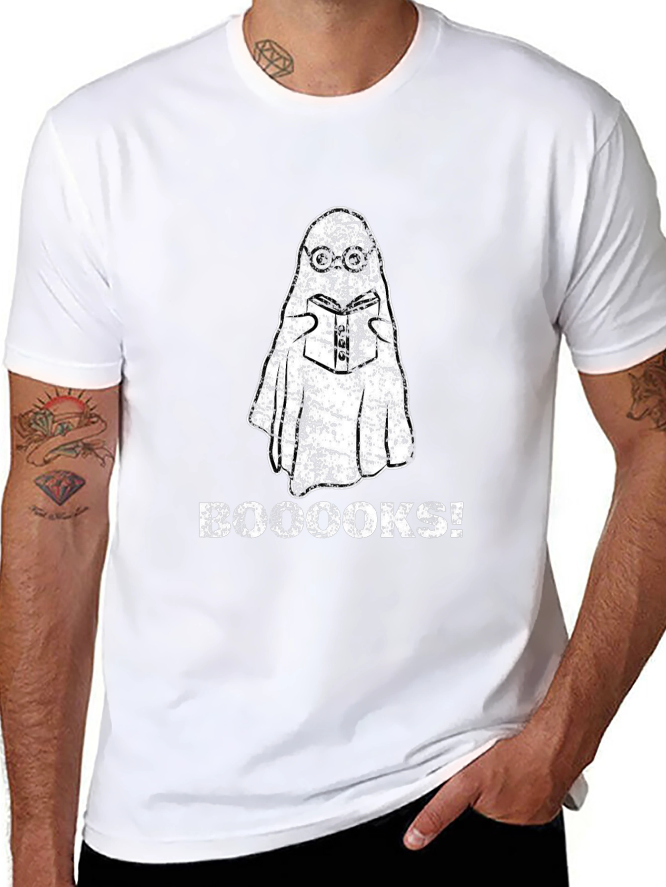 Booooks! Reading Ghost T-Shirt