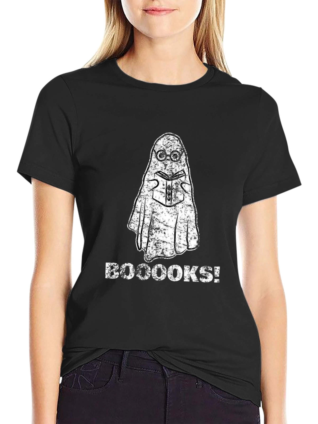 Booooks! Reading Ghost T-Shirt