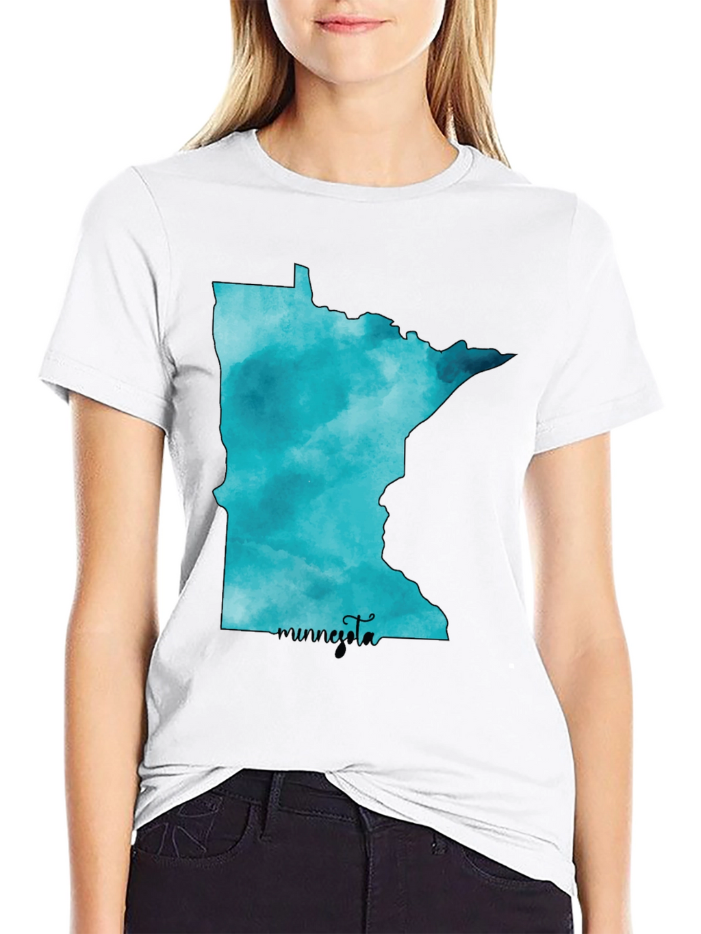 Minnesota State Watercolor T-Shirt