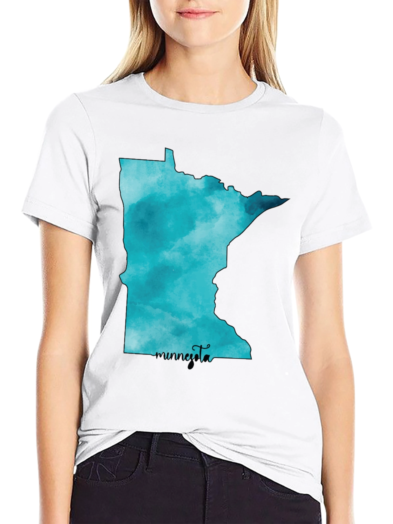 Minnesota State Watercolor T-Shirt