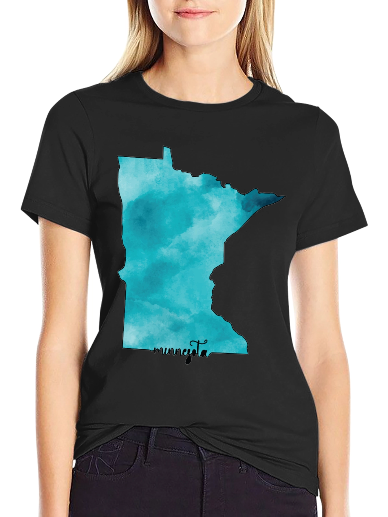 Minnesota State Watercolor T-Shirt